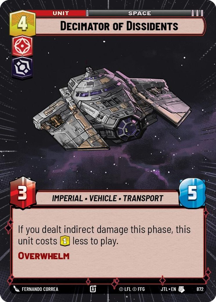 Decimator of Dissidents, Jump to Lightspeed · 872
