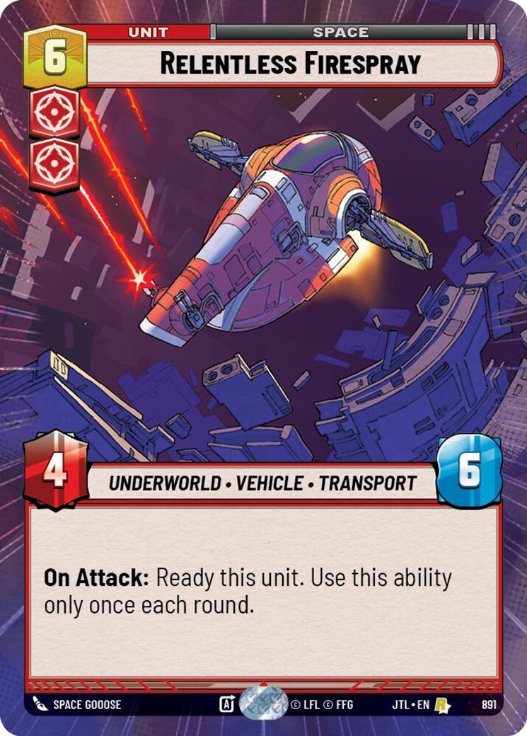 Relentless Firespray, Jump to Lightspeed · 891