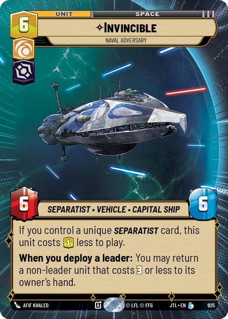 Invincible - Naval Adversary, Jump to Lightspeed · 925