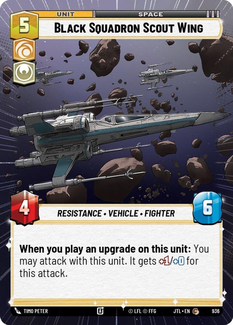 Black Squadron Scout Wing, Jump to Lightspeed · 936