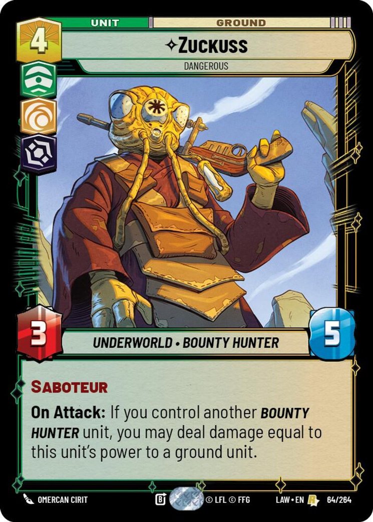 Zuckuss - Dangerous, A Lawless Time · 64/264