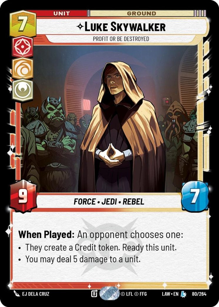 Luke Skywalker - Profit or Be Destroyed, A Lawless Time · 80/264