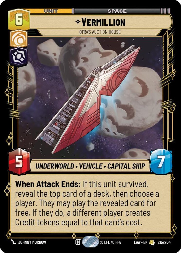 Vermillion - Qi'Ra's Auction House, A Lawless Time · 215/264