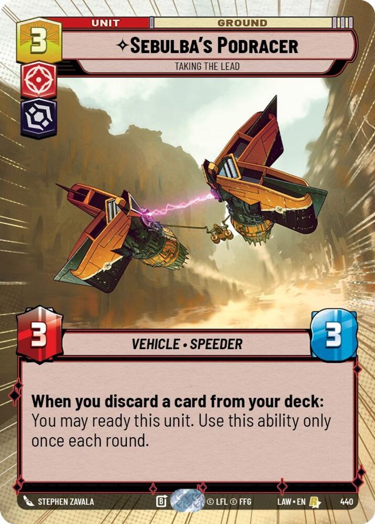 Sebulba's Podracer - Taking the Lead, A Lawless Time · 440