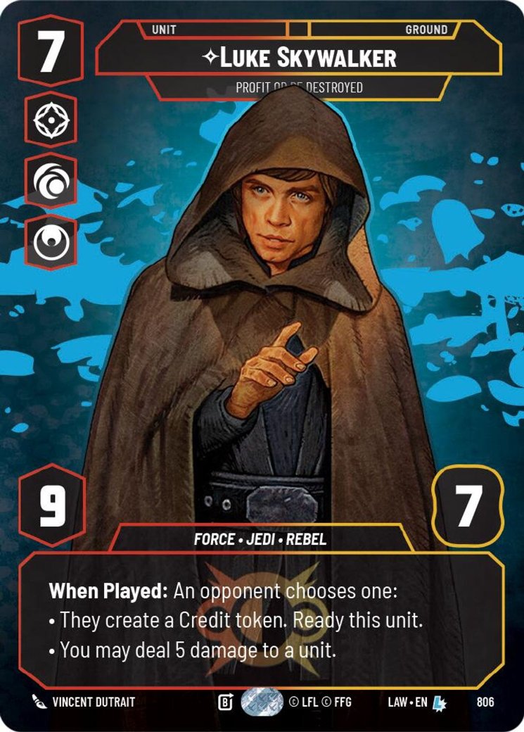 Luke Skywalker - Profit or Be Destroyed, A Lawless Time · 806