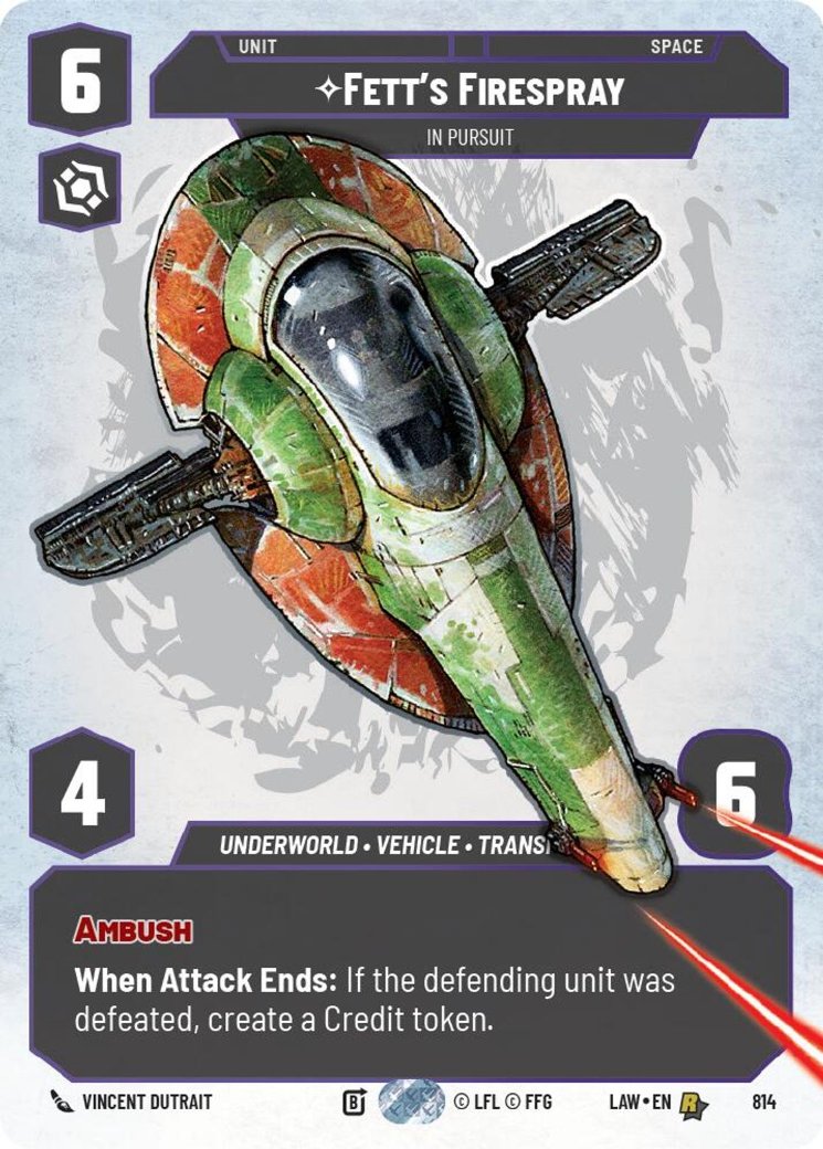 Fett's Firespray - In Pursuit, A Lawless Time · 814