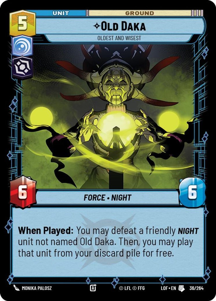 Old Daka - Oldest and Wisest, Legends of the Force · 036/264