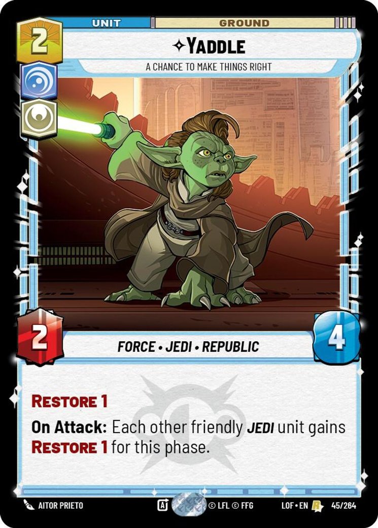 Yaddle - A Chance To Make Things Right, Legends of the Force · 045/264