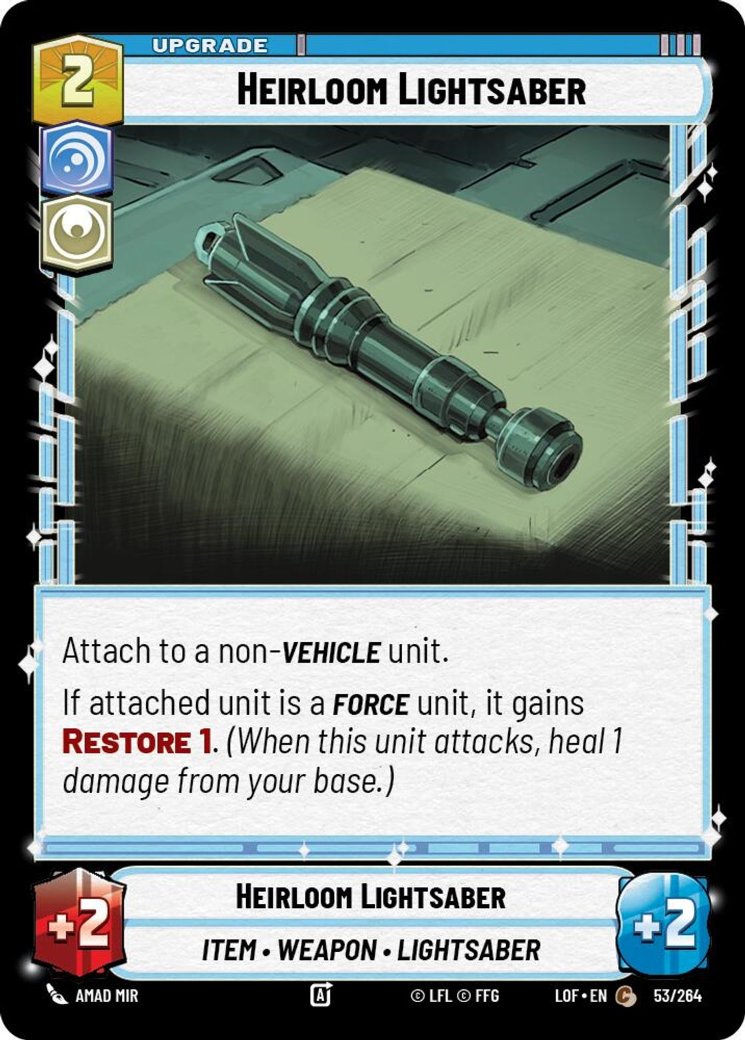 Heirloom Lightsaber, Legends of the Force · 053/264