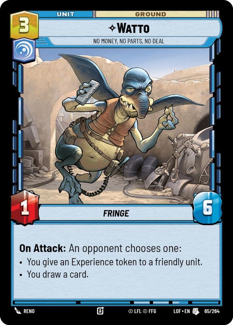 Watto - No Money, No Parts, No Deal, Legends of the Force · 065/264