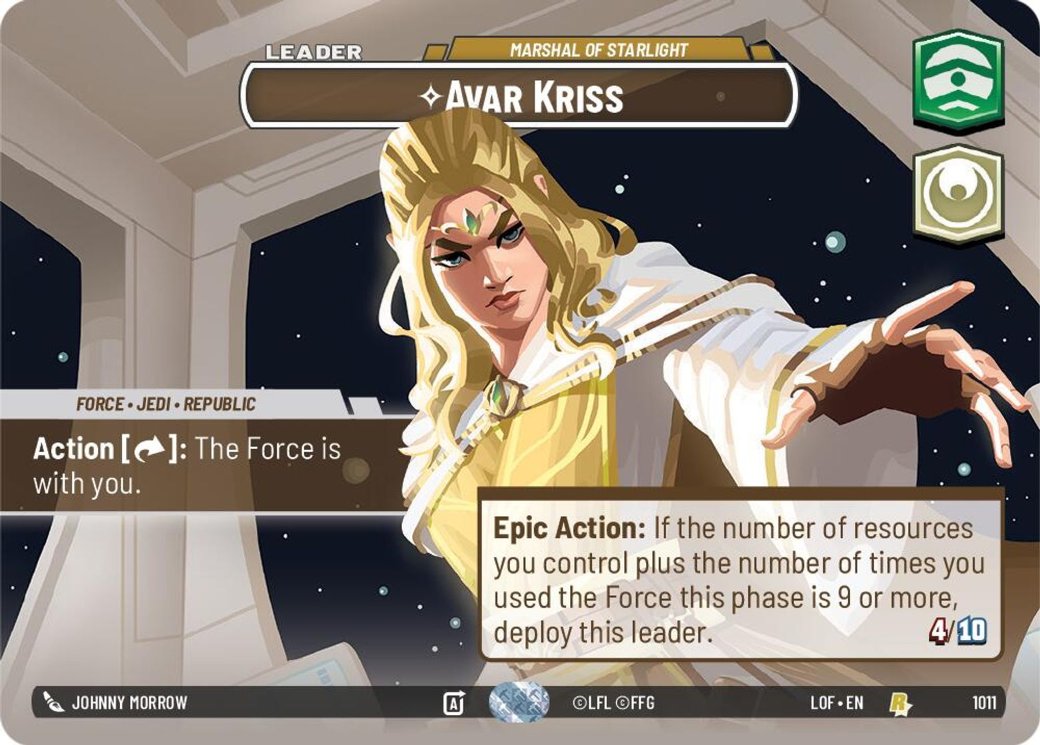 Avar Kriss - Marshal of Starlight, Legends of the Force · 1011
