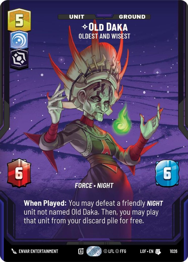 Old Daka - Oldest and Wisest, Legends of the Force · 1026
