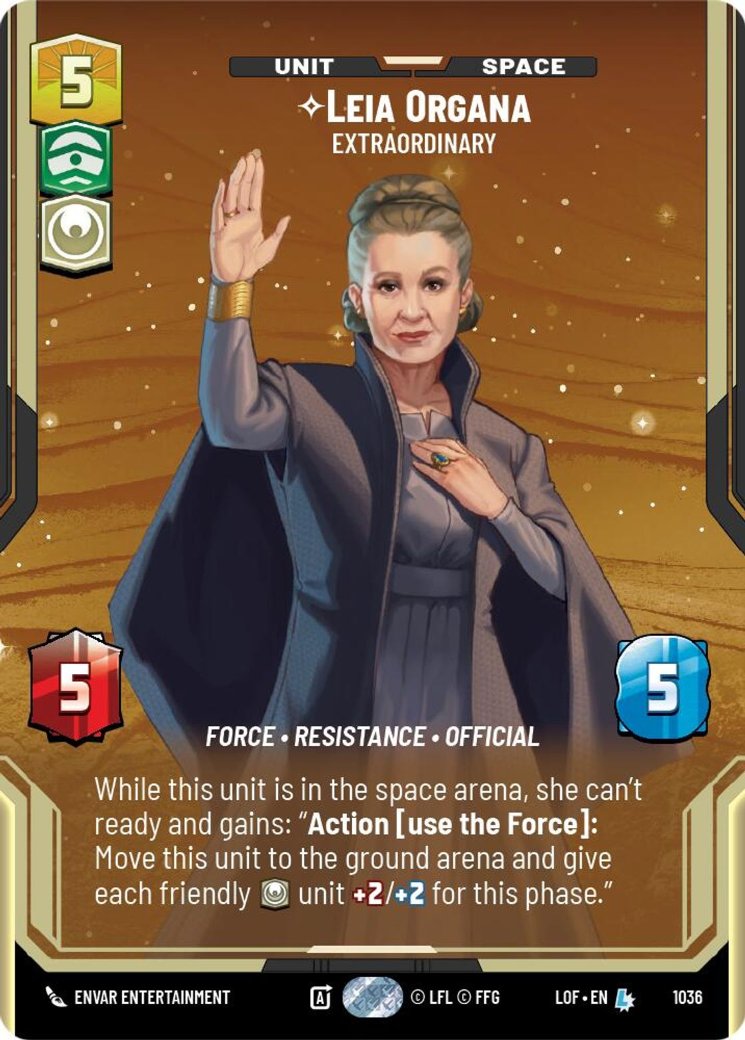 Leia Organa - Extraordinary, Legends of the Force · 1036