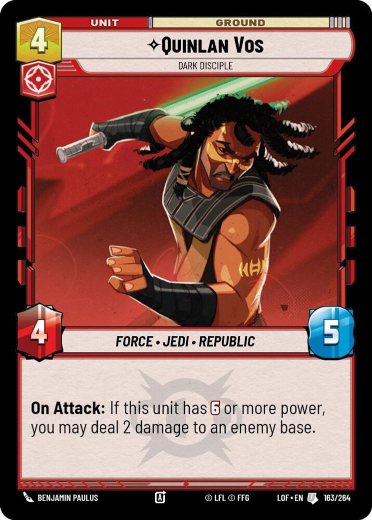 Quinlan Vos - Dark Disciple, Legends of the Force · 163/264