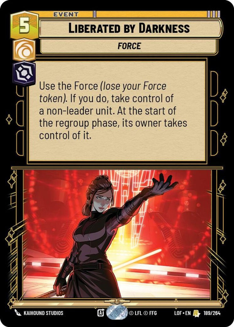 Liberated by Darkness, Legends of the Force · 189/264