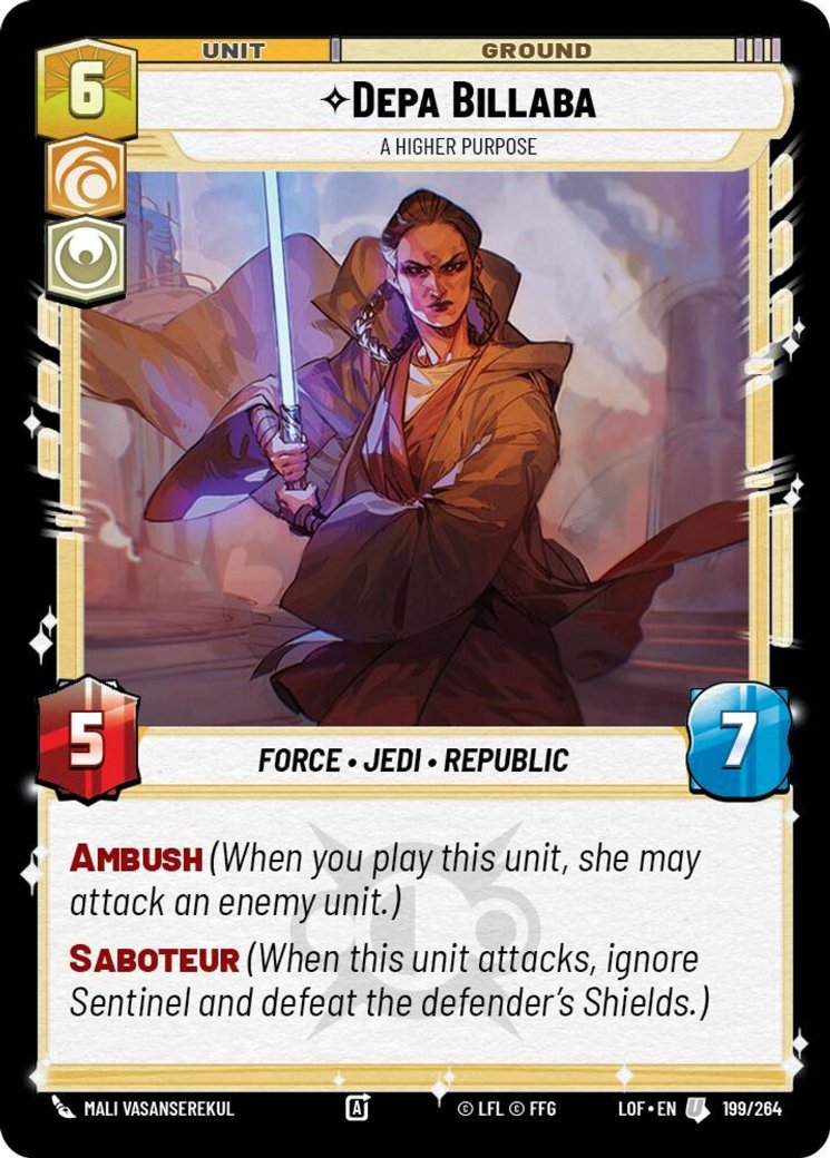 Depa Billaba - A Higher Purpose, Legends of the Force · 199/264