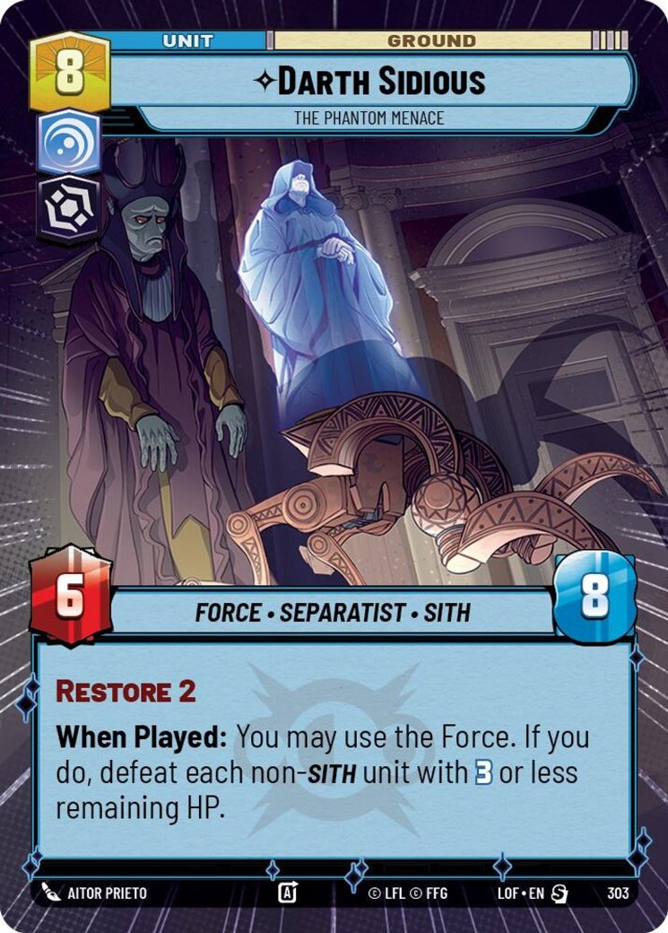 Darth Sidious - The Phantom Menace, Legends of the Force · 303