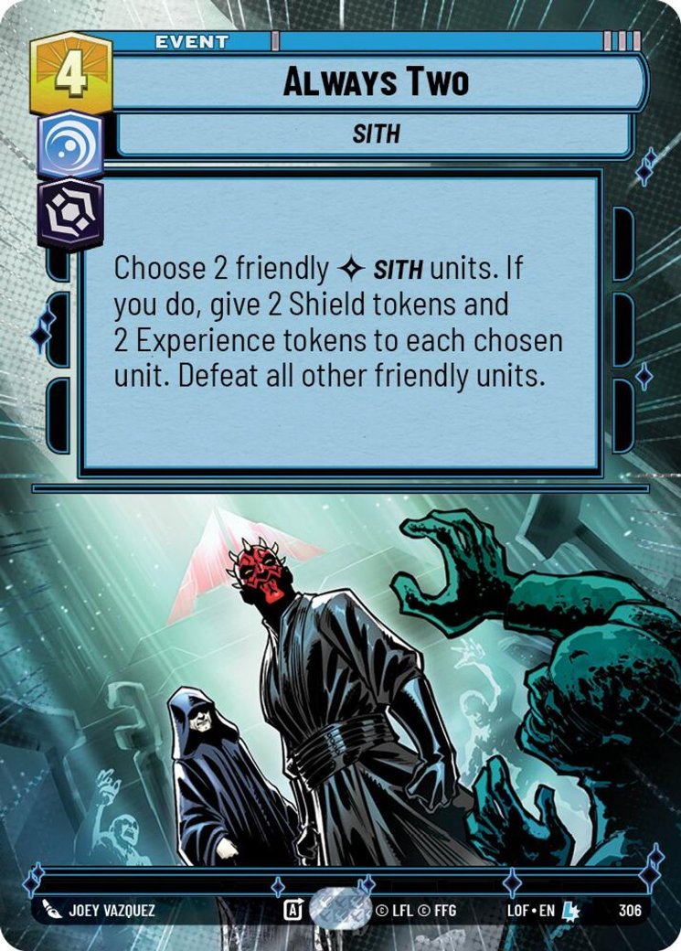 Always Two, Legends of the Force · 306