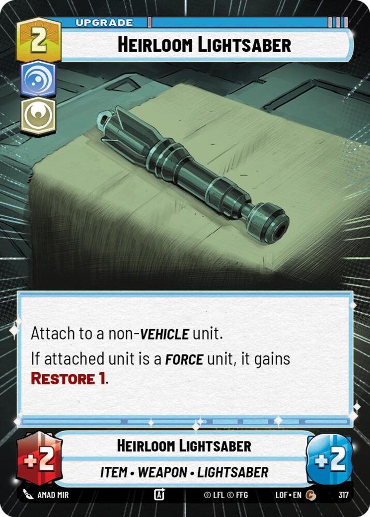 Heirloom Lightsaber, Legends of the Force · 317