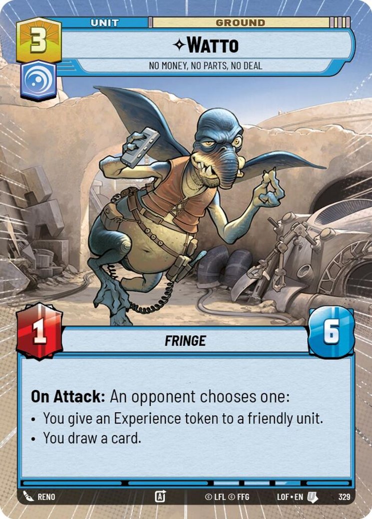 Watto - No Money, No Parts, No Deal, Legends of the Force · 329