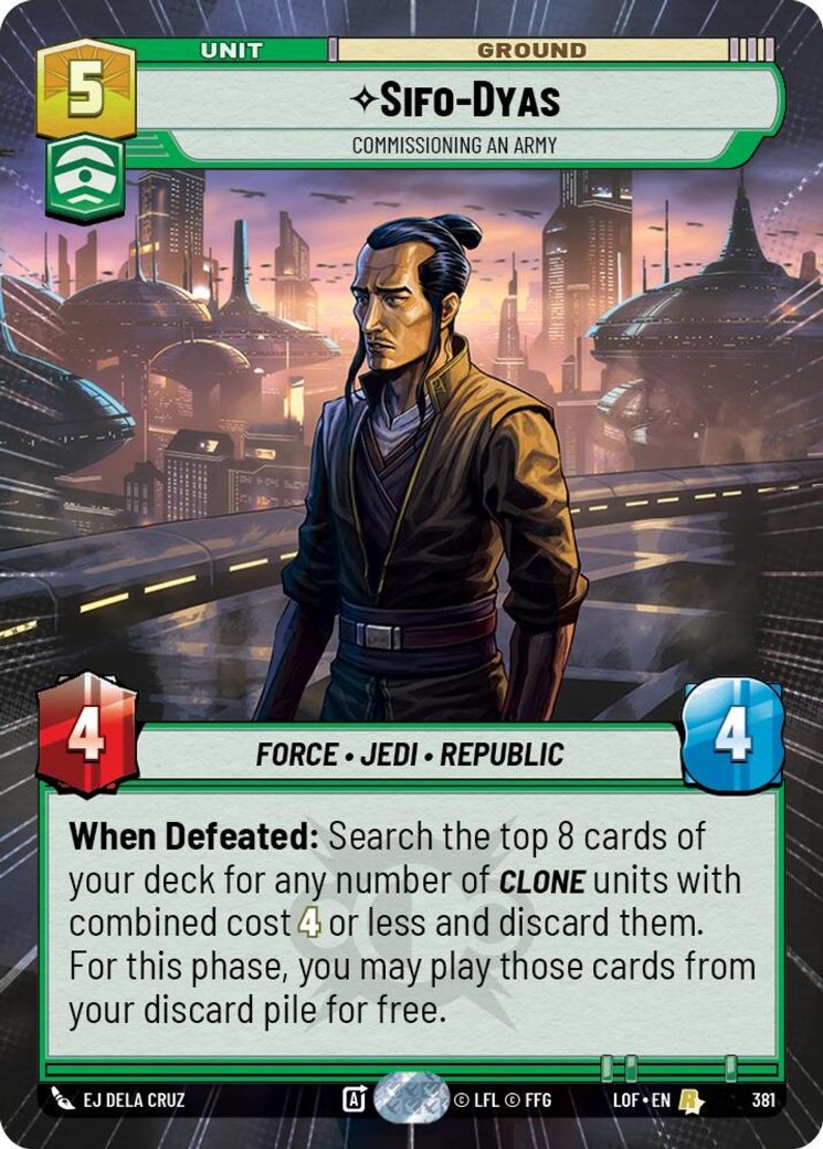 Sifo-Dyas - Commissioning An Army, Legends of the Force · 381
