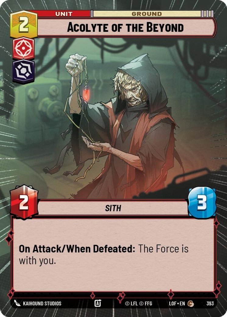 Acolyte of the Beyond, Legends of the Force · 393