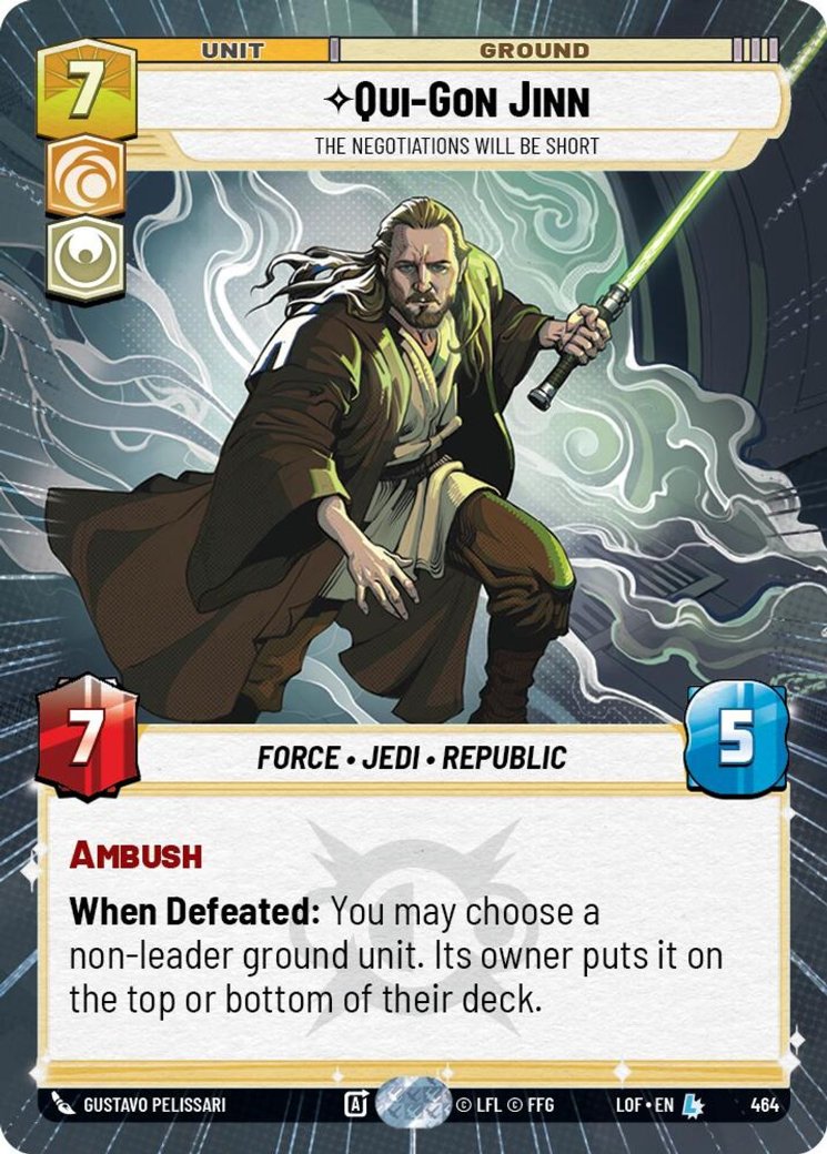Qui-Gon Jinn - The Negotiations Will Be Short, Legends of the Force · 464
