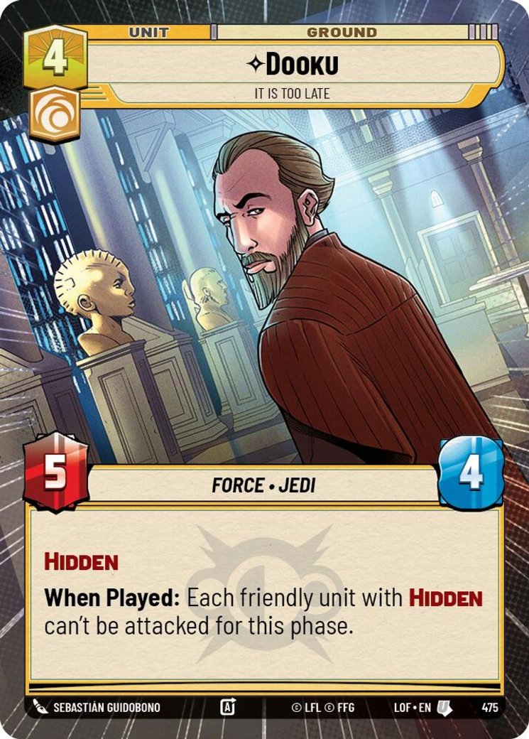 Dooku - It Is Too Late, Legends of the Force · 475