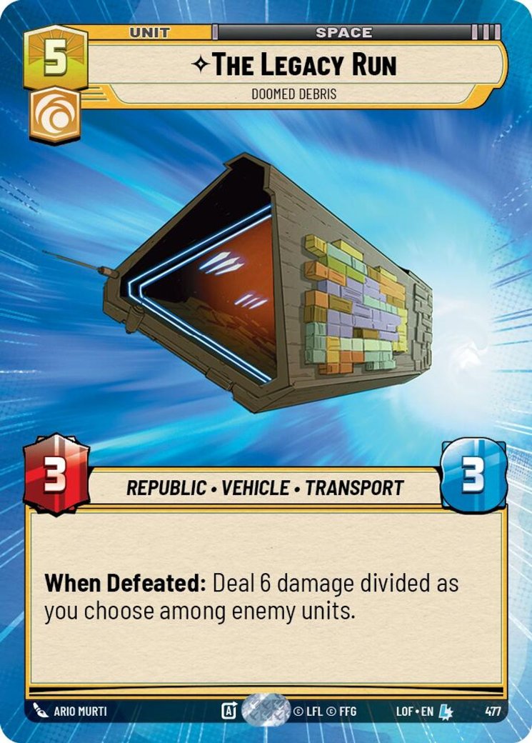 The Legacy Run - Doomed Debris, Legends of the Force · 477