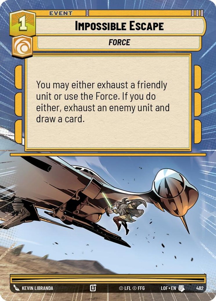 Impossible Escape, Legends of the Force · 482