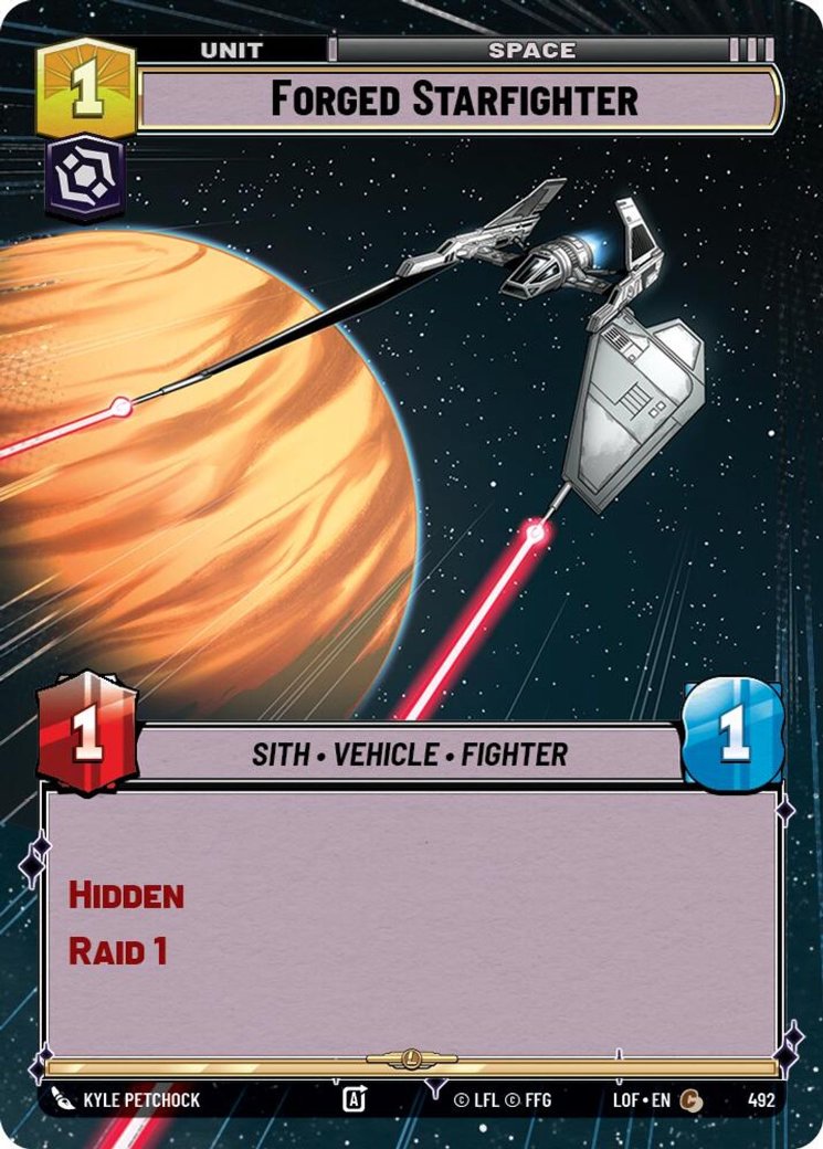Forged Starfighter, Legends of the Force · 492