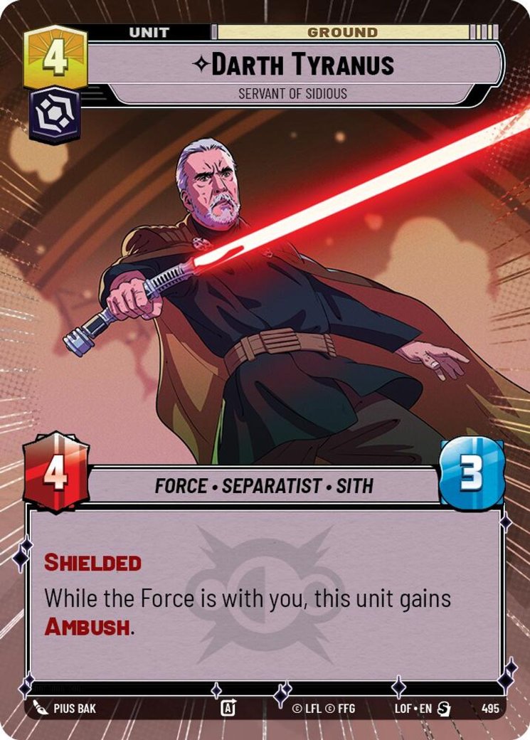 Darth Tyranus - Servant of Sidious, Legends of the Force · 495