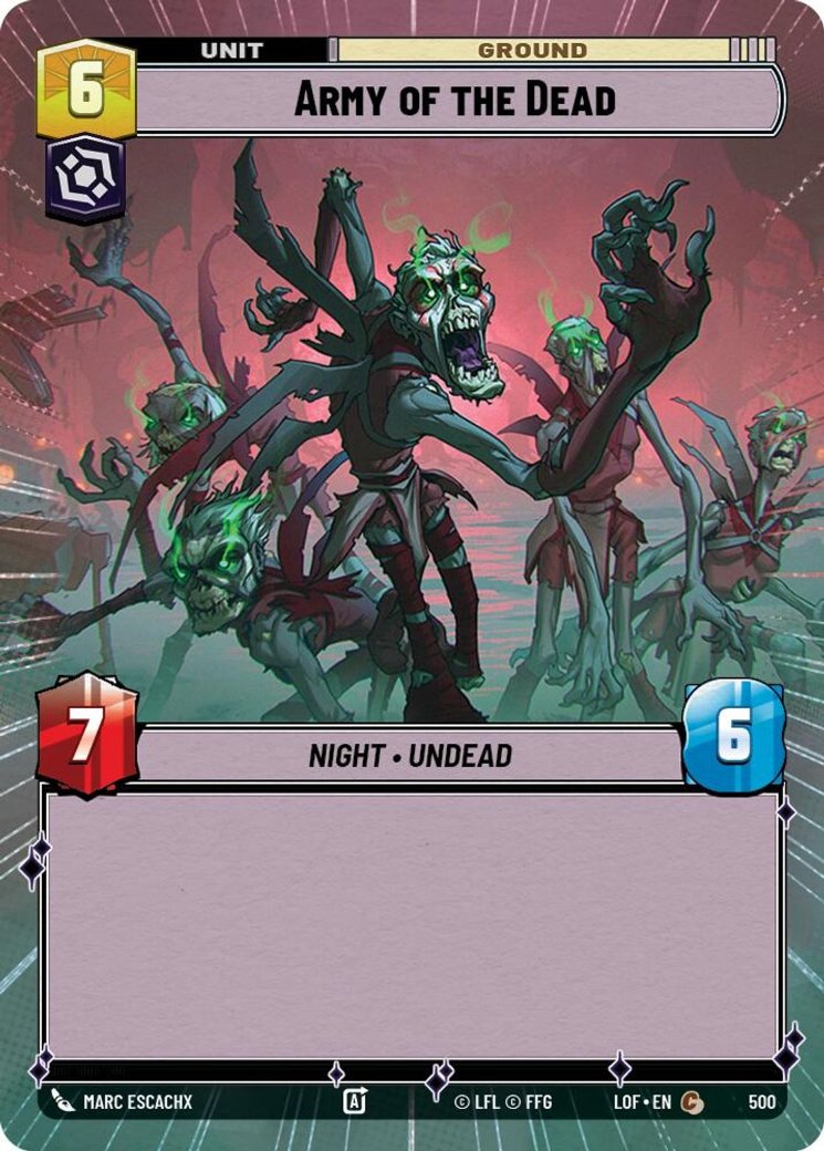 Army of the Dead, Legends of the Force · 500