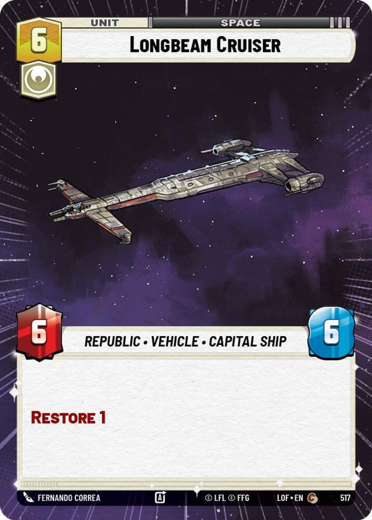 Longbeam Cruiser, Legends of the Force · 517