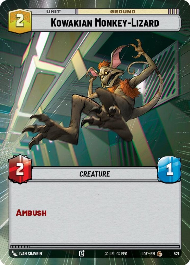 Kowakian Monkey-Lizard, Legends of the Force · 521