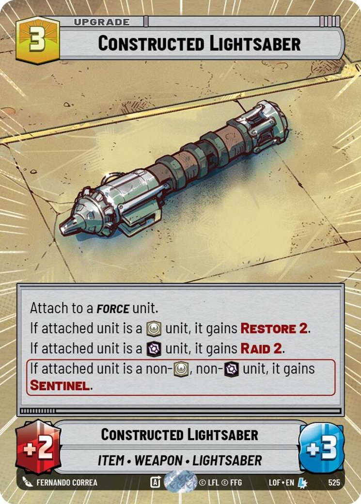 Constructed Lightsaber, Legends of the Force · 525
