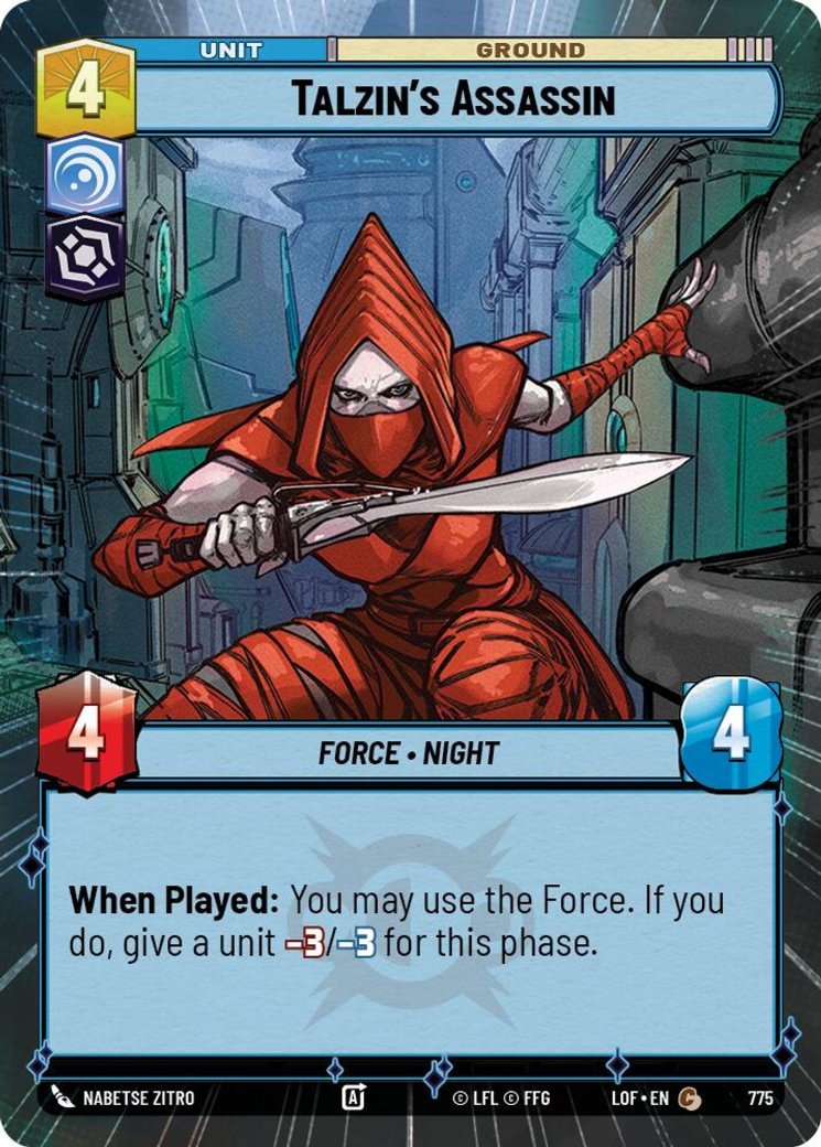 Talzin's Assassin, Legends of the Force · 775