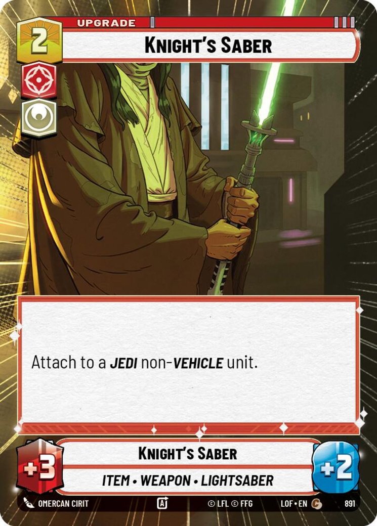 Knight's Saber, Legends of the Force · 891