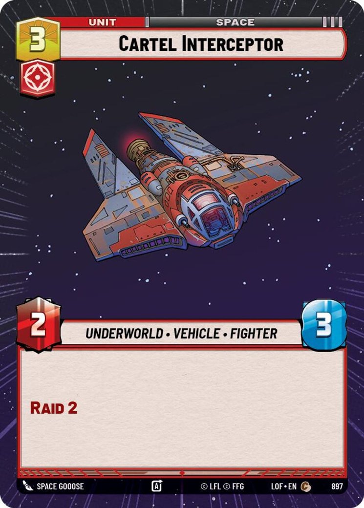 Cartel Interceptor, Legends of the Force · 897