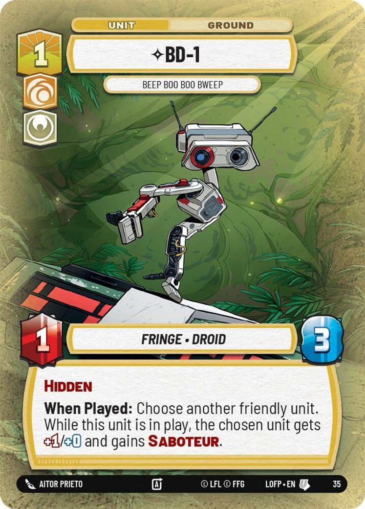 BD-1 - Beep Boo Boo Bweep, Legends of the Force: Weekly Play Promos · 35