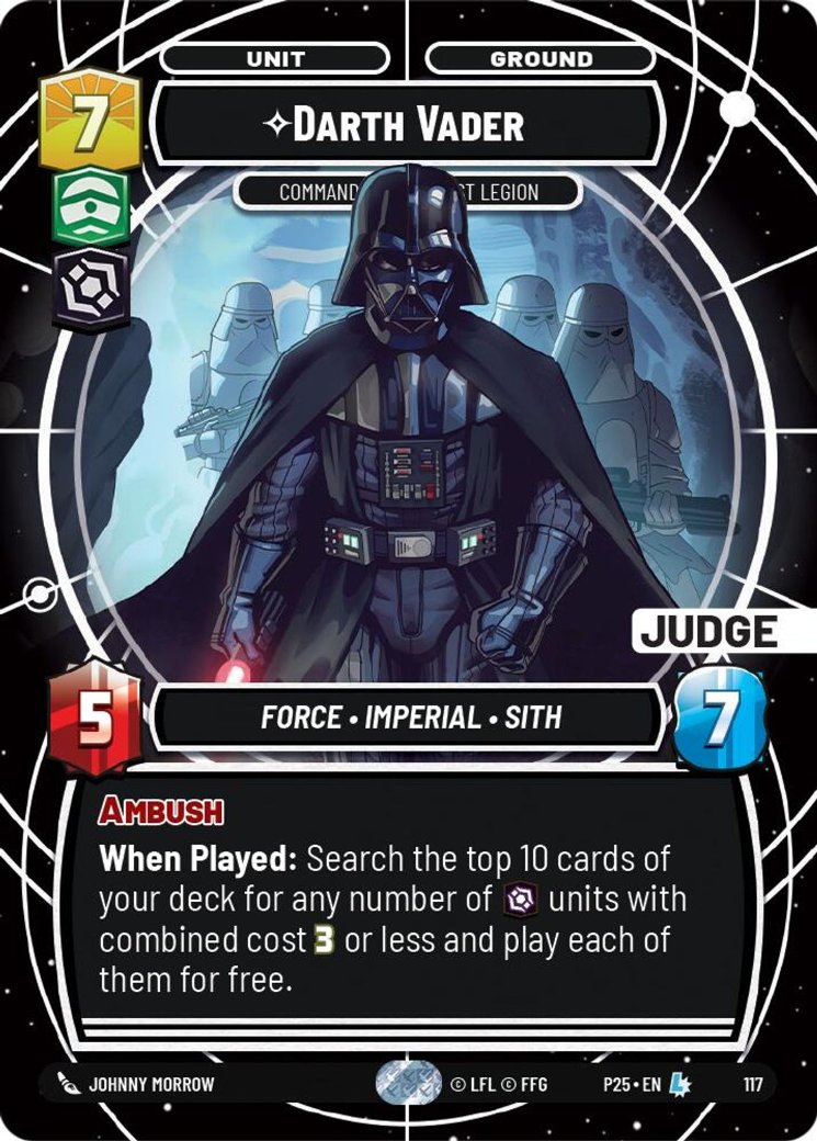 Darth Vader - Commanding the First Legion, Judge Promos · 117