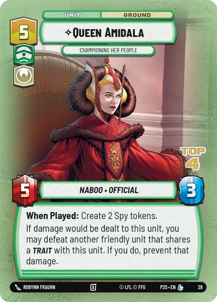 Queen Amidala - Championing Her People, Organized Play Promos · 28