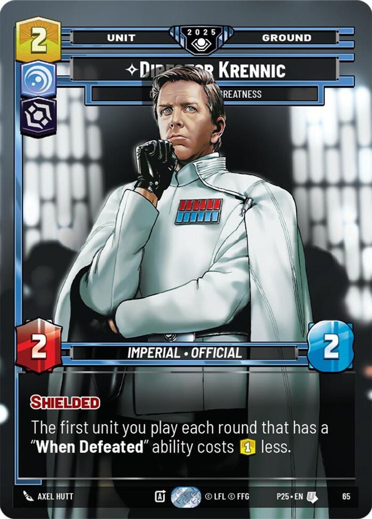 Director Krennic - On the Verge of Greatness, Organized Play Promos · 65