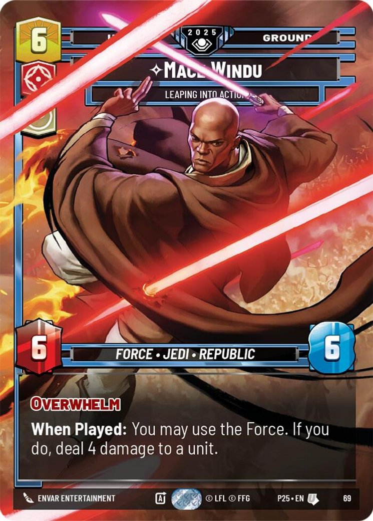 Mace Windu - Leaping into Action, Organized Play Promos · 69