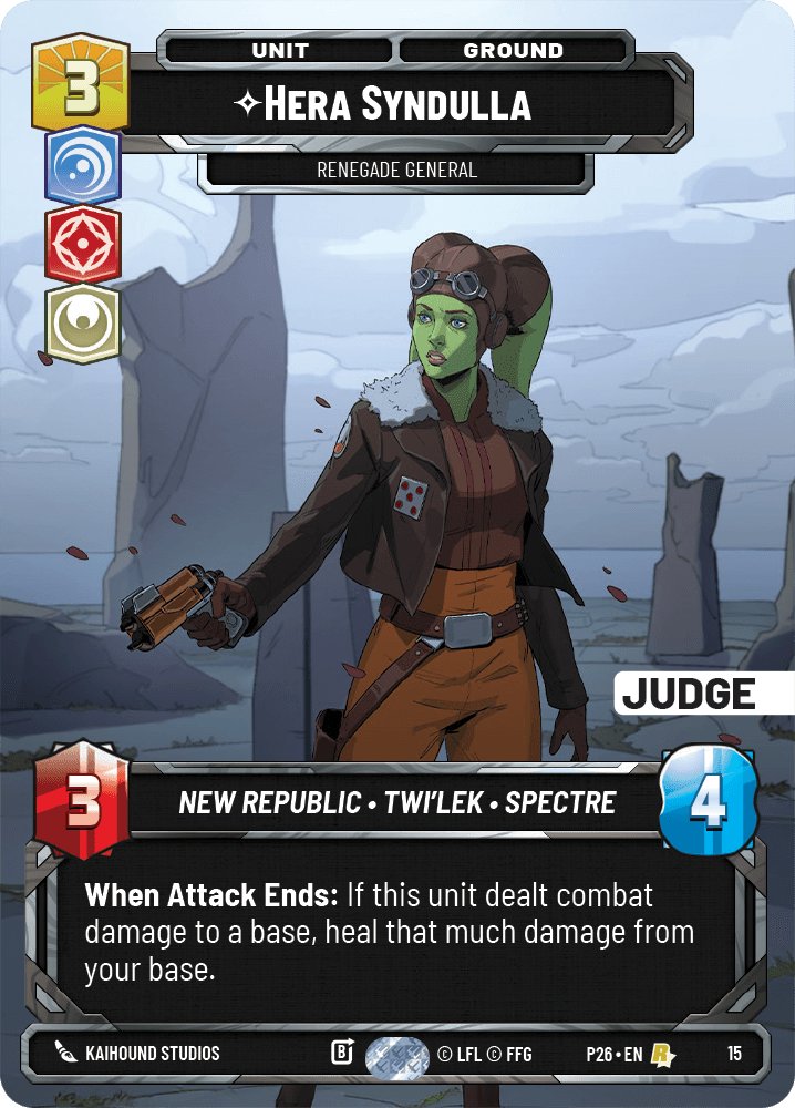 Hera Syndulla - Renegade General, Judge Promos · 15