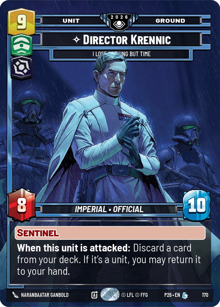 Director Krennic - I Lose Nothing But Time, Galactic Championship 2026 · 170