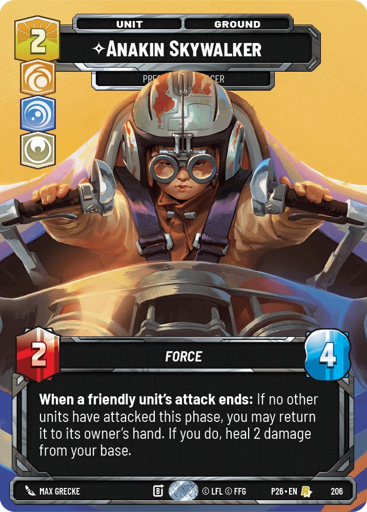 Anakin Skywalker - Prescient Podracer, Sector and Regional Promos: Season 2 · 206