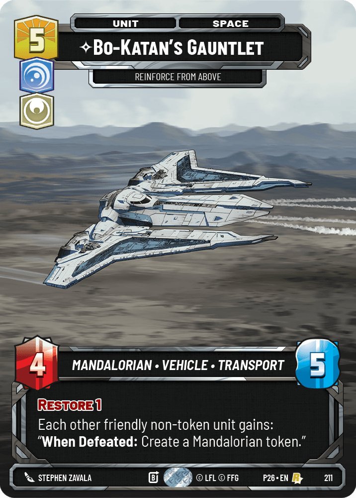 Bo-Katan's Gauntlet - Reinforce from Above, Sector and Regional Promos: Season 2 · 211