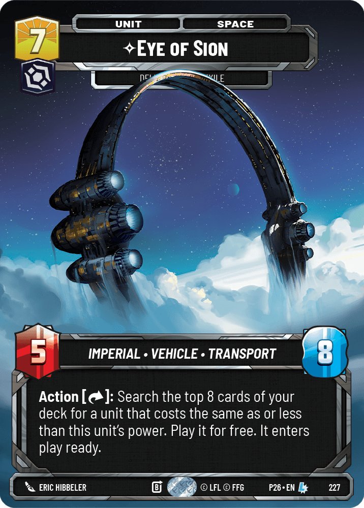 Eye of Sion - Delivered from Exile, Sector and Regional Promos: Season 2 · 227