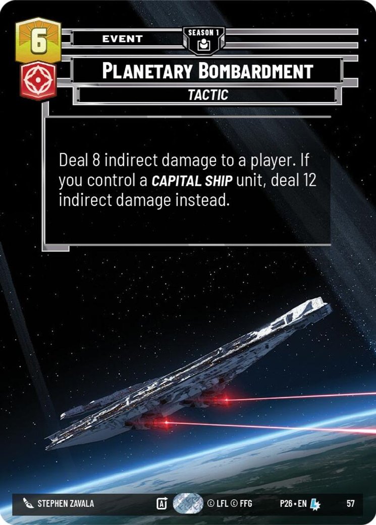 Planetary Bombardment, Sector and Regional Promos: Season 1 · 57